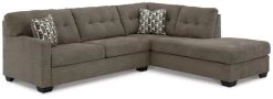 Signature Design By Ashley® Mahoney 2-Piece Chocolate Right-Arm Facing Sectional With Corner Chaise