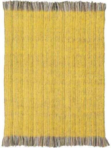 Surya Stowe Bright Yellow 50"x60" Throw Blanket 5 Surya Stowe Bright Yellow 50"x60" Throw Blanket - Image 3