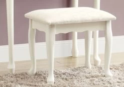 Monarch Specialties Vanity Set, Set Of 2, Makeup Table, Organizer, Dressing Table, Bedroom, Wood, Laminate, White, Traditional -Furniture Store 4da155af 0e5c 4ed1 87dc a235602e64a8