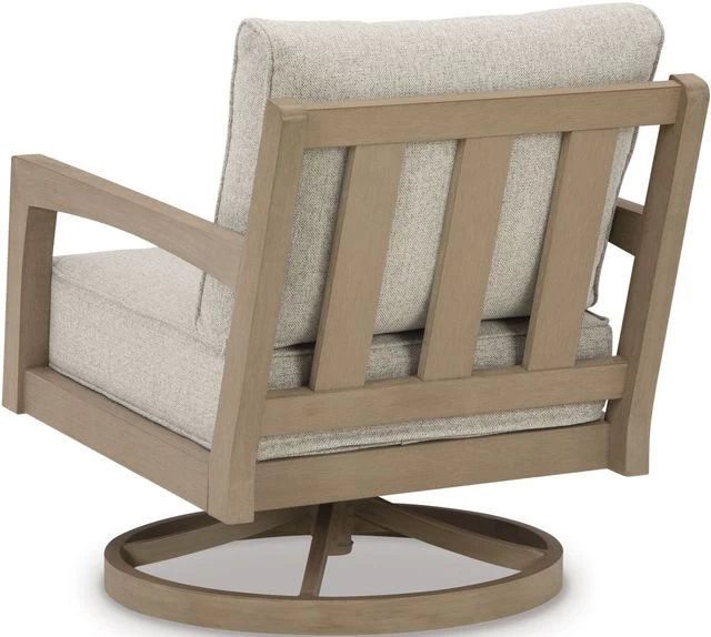 Signature Design By Ashley® Hallow Creek Driftwood Outdoor Swivel Lounge With Cushion 5 Signature Design By Ashley® Hallow Creek Driftwood Outdoor Swivel Lounge With Cushion - Image 3