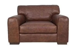 Soft Line Brown Leather Chair
