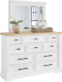 Signature Design By Ashley® Ashbryn White Dresser And Mirror