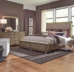 Liberty Canyon Road 3-Piece Burlap Linen/Burnished Beige Queen Bedroom Set -Furniture Store 4f4a9f45 bd30 4483 a521 060cf44a4b9c