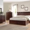 Spencer Cherry Finish 3pc King Storage Bedroom Group -Furniture Store 5008d90f a823 4dd1 8416 e73afa73c8a3