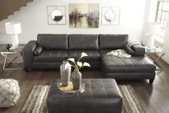 Signature Design By Ashley® Nokomis 2-Piece Charcoal Left-Arm Facing Sectional With Chaise 10 Signature Design By Ashley® Nokomis 2-Piece Charcoal Left-Arm Facing Sectional With Chaise -Furniture Store 507cde77 e8e5 4822 951b 54f9fbd9e168