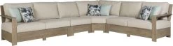 Signature Design By Ashley® Silo Point 5-Piece Brown Outdoor Sectional