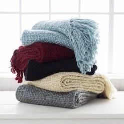 Surya Tobias Black 51"x71" Throw Blanket -Furniture Store 52930955 2275 4231 ac8e 1deed22e434f