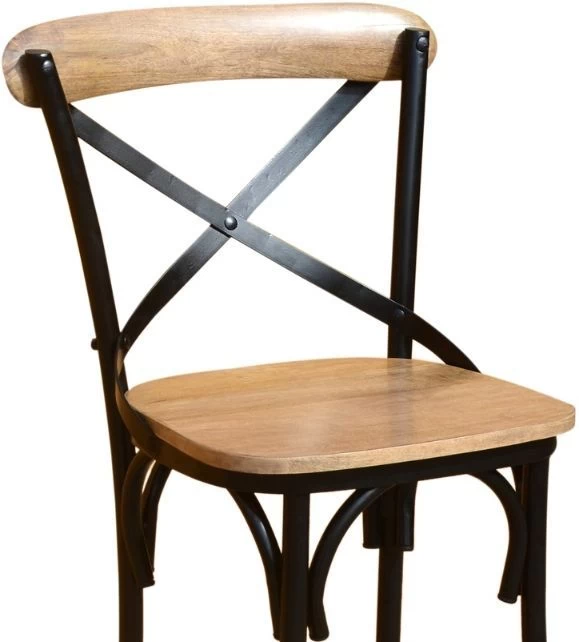 Crestview Collection Cedar Creek Brown & Black Bar Stool 4 Crestview Collection Cedar Creek Brown & Black Bar Stool - Image 2