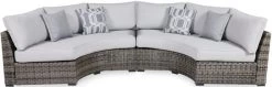 Signature Design By Ashley® Harbor Court 2-Piece Gray Outdoor Sectional