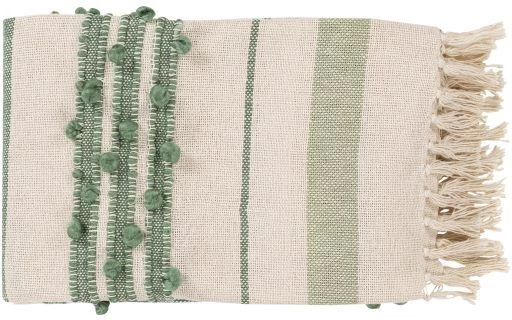 Surya Yemaya Mint 50"x60" Throw Blanket 3 Surya Yemaya Mint 50"x60" Throw Blanket