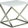 Steve Silver Co. Zurich White Faux Marble Top End Table With Matte Chrome Base 1 Steve Silver Co. Zurich White Faux Marble Top End Table With Matte Chrome Base -Furniture Store 570d8d29 83a7 46e7 a1e5 f5dc7e41efc9