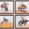 Crestview Collection Ride Em Cowboy 4-Piece Wall Art Set -Furniture Store 576891d3 68ee 4168 9994 8a3cccd2ac5e