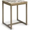 Homestyles® Geometric II Other Brass End Table