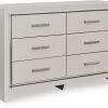 Signature Design By Ashley® Zyniden Silver Dresser -Furniture Store 5b9660eb ee28 46b9 92e1 a04cb5dda6a7