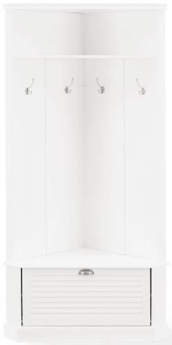 Crosley Furniture® Ellison White Corner Hall Tree -Furniture Store 5db5bb5e 3e07 4c88 bf6b 202c63dc273e