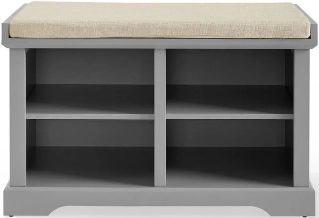 Crosley Furniture® Anderson Gray/Tan Storage Bench 5 Crosley Furniture® Anderson Gray/Tan Storage Bench - Image 3