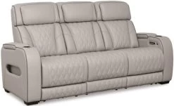 Signature Design By Ashley® Boyington Gray Power Reclining Sofa