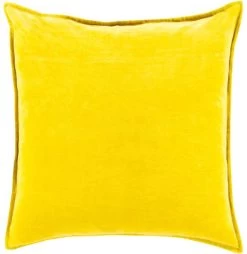 Surya Cotton Velvet Mustard 18"x18" Pillow Shell