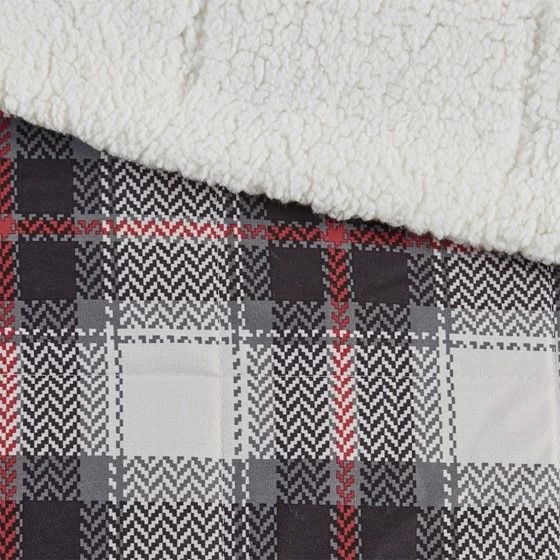 Olliix By Woolrich Ridley Black Softspun Down Alternative Oversized Throw 4 Olliix By Woolrich Ridley Black Softspun Down Alternative Oversized Throw - Image 2