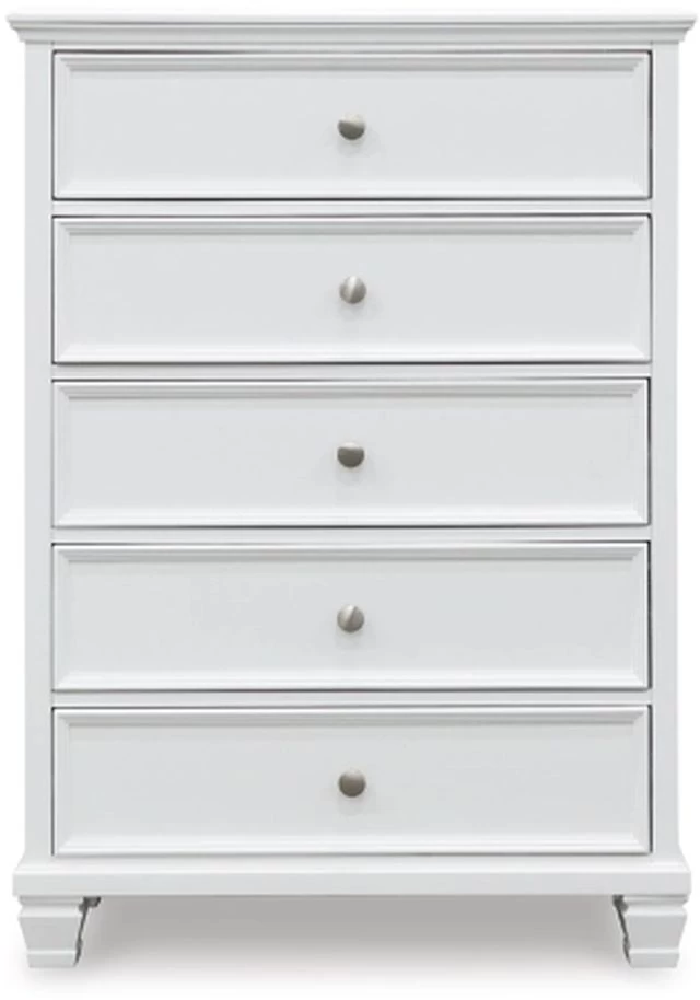 Signature Design By Ashley® Fortman White Chest Of Drawers 4 Signature Design By Ashley® Fortman White Chest Of Drawers - Image 2