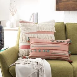 Surya Byron Bay Rose 12"x20" Pillow Shell -Furniture Store 645d66a5 fb63 4464 946e b4530b180bcc