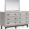 Benchcraft® Vessalli Gray Dresser With Mirror