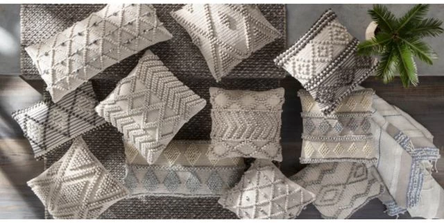 Surya Anders Cream 22"x22" Pillow Shell 4 Surya Anders Cream 22"x22" Pillow Shell - Image 2