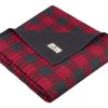 Olliix By Woolrich Check Red Quilted Throw