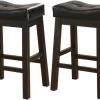 Coaster® Donald 2-Piece Black/Cappuccino Upholstered Counter Stools -Furniture Store 6673de65 1095 4ae0 94f2 5d5939845ebb