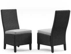 Signature Design By Ashley® Beachcroft 2-Piece Black Outdoor Side Chair Set