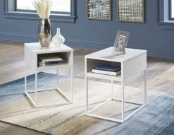 Signature Design By Ashley® Deznee White End Table -Furniture Store 6768aaf0 4637 44ff 870e 9f6e9ff4675d