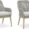 Signature Design By Ashley® Seton Creek Gray Outdoor Dining Arm Chair