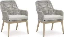 Signature Design By Ashley® Seton Creek Gray Outdoor Dining Arm Chair