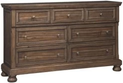 Signature Design By Ashley® Flynnter Medium Brown Dresser And Mirror -Furniture Store 6bc9f88f cf83 468a 933f 63754f230833