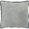 Surya Washed Cotton Velvet Medium Gray 18"x18" Pillow Shell -Furniture Store 6bed4761 77c8 4ce1 8379 eb0eab8ae336