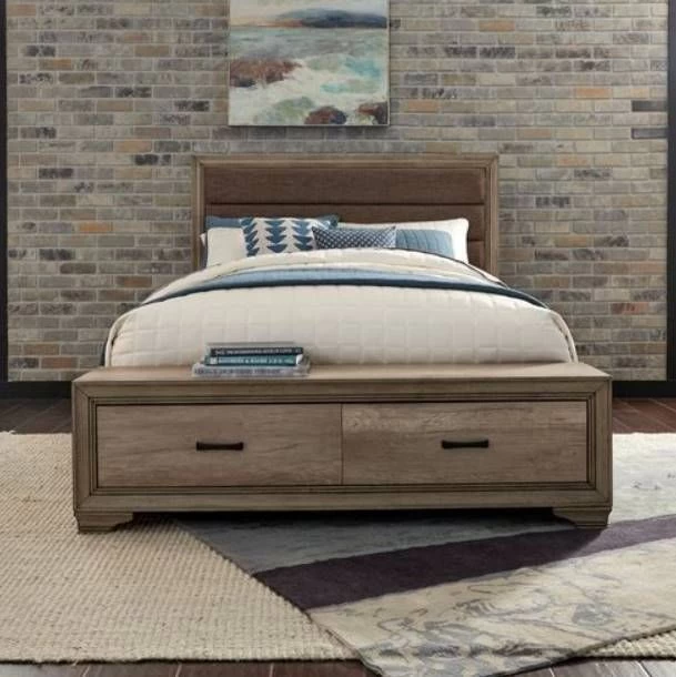 Liberty Sun Valley Sandstone Twin Upholstered Storage Bed 4 Liberty Sun Valley Sandstone Twin Upholstered Storage Bed - Image 2