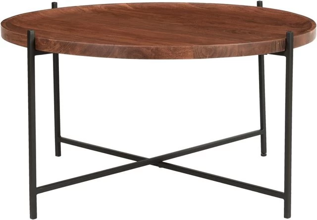 Coast2Coast Home™ Huntley Black/Brant Brown Coffee Table 4 Coast2Coast Home™ Huntley Black/Brant Brown Coffee Table - Image 2
