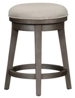 Liberty Furniture Modern Farmhouse Dark Gray Console Swivel Stool - Set Of 2 -Furniture Store 6db2acf4 59a8 4aa4 9baa ceb3178da2b7