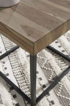 Signature Design By Ashley® Bellwick Natural/Black End Table -Furniture Store 6decc3a2 c06c 4932 93b9 710eef39f813