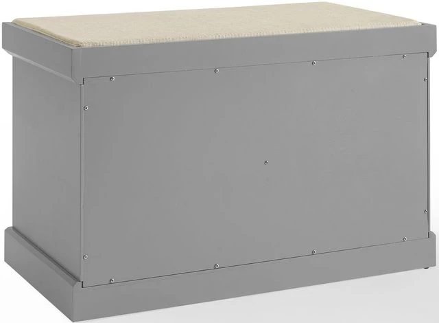 Crosley Furniture® Anderson Gray/Tan Storage Bench 6 Crosley Furniture® Anderson Gray/Tan Storage Bench - Image 4