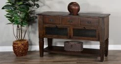 Sunny Designs™ Homestead Tobacco Leaf Server -Furniture Store 70428fb0 58a8 42b5 8d97 d2f28ec0f60b