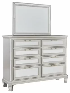 Signature Design By Ashley® Lindenfield Silver Dresser And Mirror