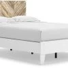 Signature Design By Ashley® Piperton Matte White Queen Panel Platform Bed