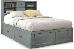 Sunny Designs™ Ranch House Little Boy Blue Full Captains Bookcase Storage Youth Bed