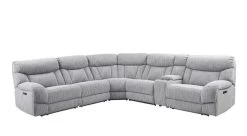 Steve Silver Co. Park City Pumice Grey Power Reclining Sectional