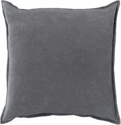 Surya Cotton Velvet Charcoal 18"x18" Pillow Shell