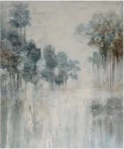 Crestview Collection Calm Morn Light Blue Wall Art