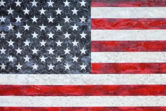 Crestview Collection USA Blue/Red/White Wall Art 4 Crestview Collection USA Blue/Red/White Wall Art - Image 2