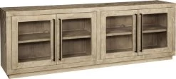 Signature Design By Ashley® Belenburg Washed Brown 4 Door Accent Cabinet