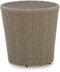 Signature Design By Ashley® Danson Beige Outdoor End Table
